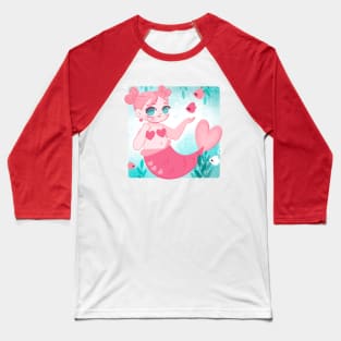 Heart Mermaid Baseball T-Shirt